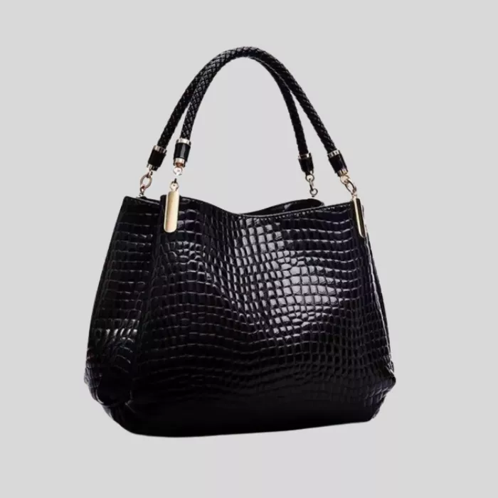 Croc Print Women's Tote – Large Shoulder Bag 01
