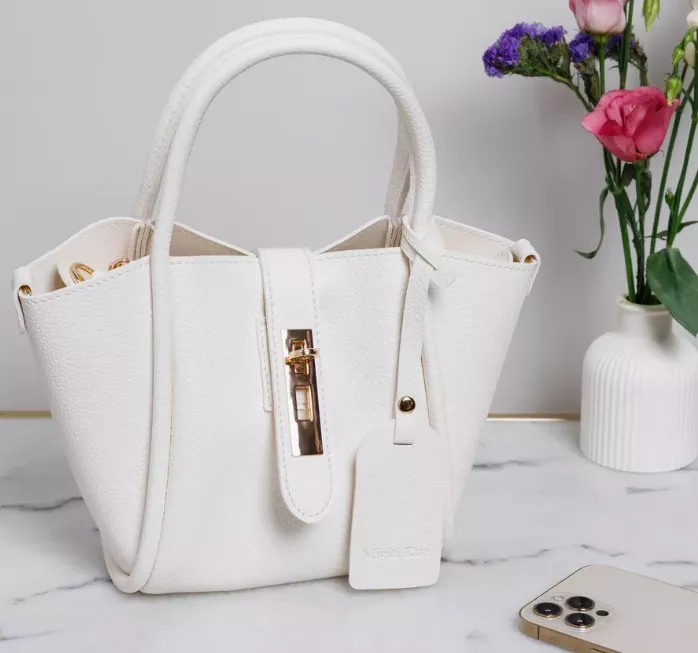Women  Waterproof Faux Leather Bucket Bag – Versatile Hobo