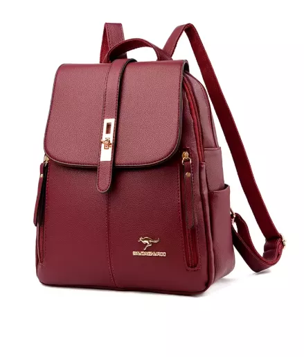 Women Leather Fashion Backpack – Travel & School Bag pic 3