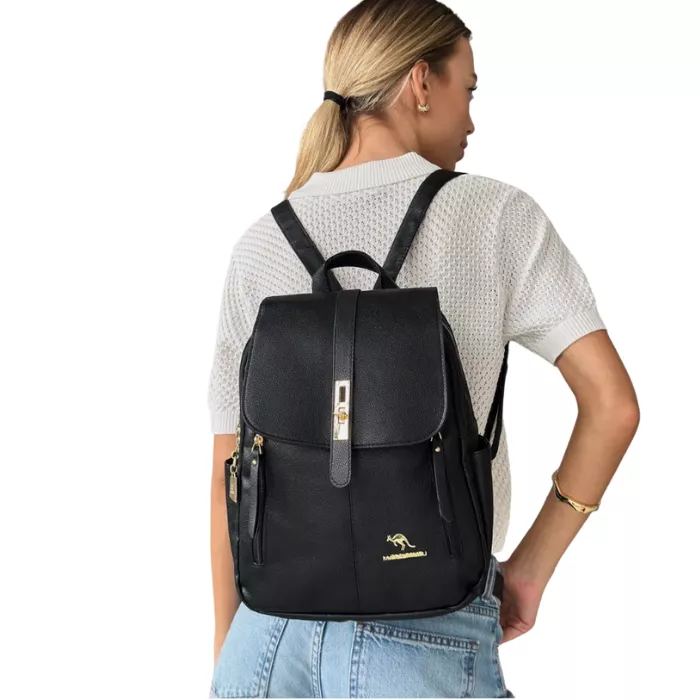 Women Leather Fashion Backpack – Travel & School Bag pic 6
