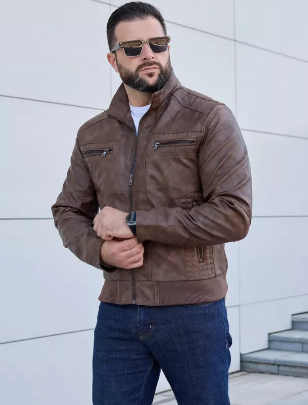 Men  Hooded PU Leather Jacket – Warm Autumn Winter Casual Style