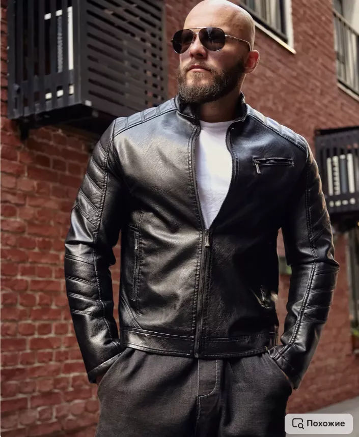 Men  High-Quality  – Stand Collar Punk Biker Style 01