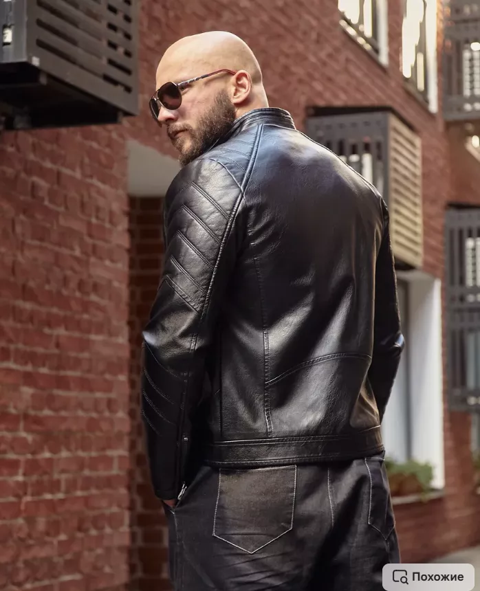 Men  High-Quality  – Stand Collar Punk Biker Style 02