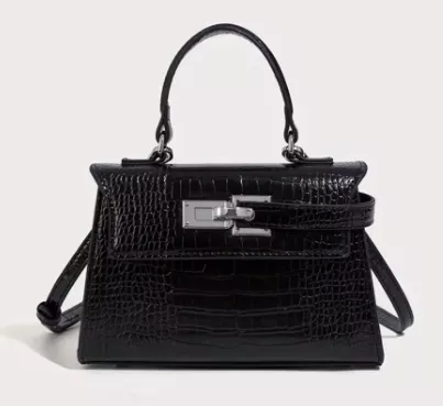 Crocodile Pattern PU Leather Shoulder Bag – Elegant Daily Handbag 02