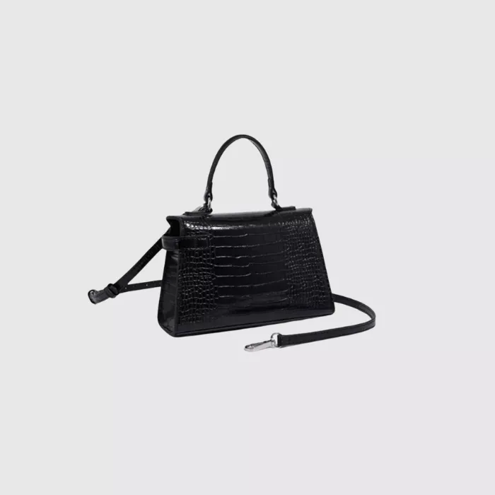 Crocodile Pattern PU Leather Shoulder Bag – Elegant Daily Handbag pic 5