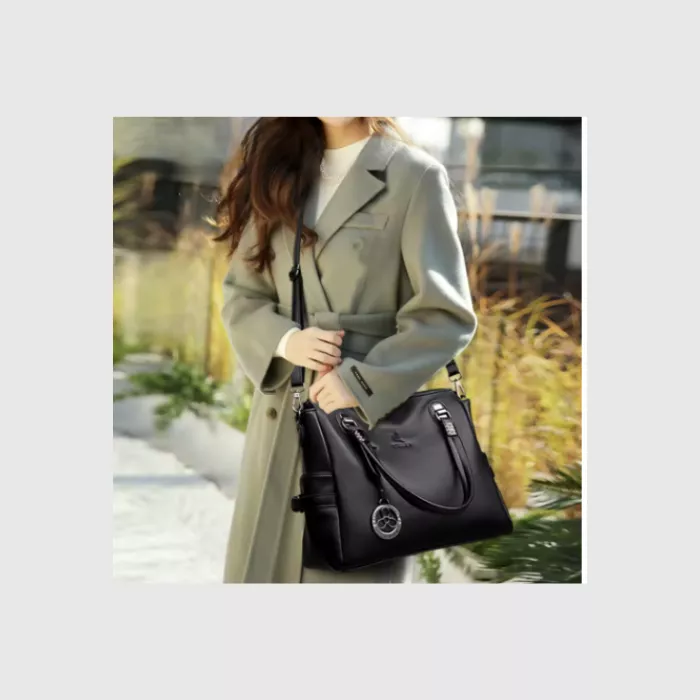 Luxury Soft Leather Woman Tote Bag pic 3