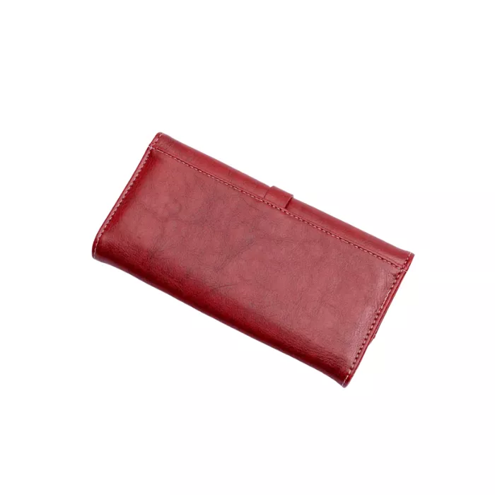 Women  Split Leather Wallet – Luxury RFID Long Purse pic 4