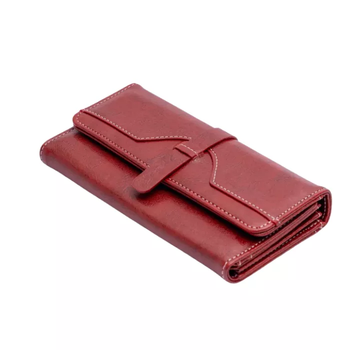 Women  Split Leather Wallet – Luxury RFID Long Purse pic 5