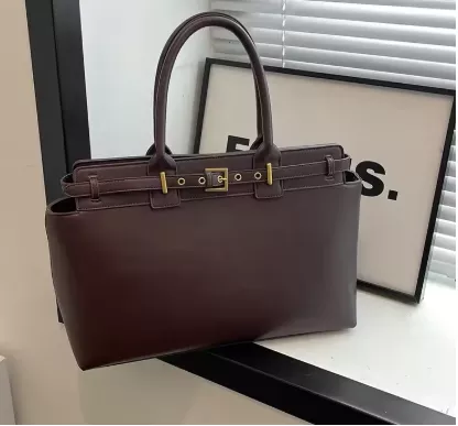 Women Large Top-Handle Tote โ Retro Luxury Designer Handbag pic 4